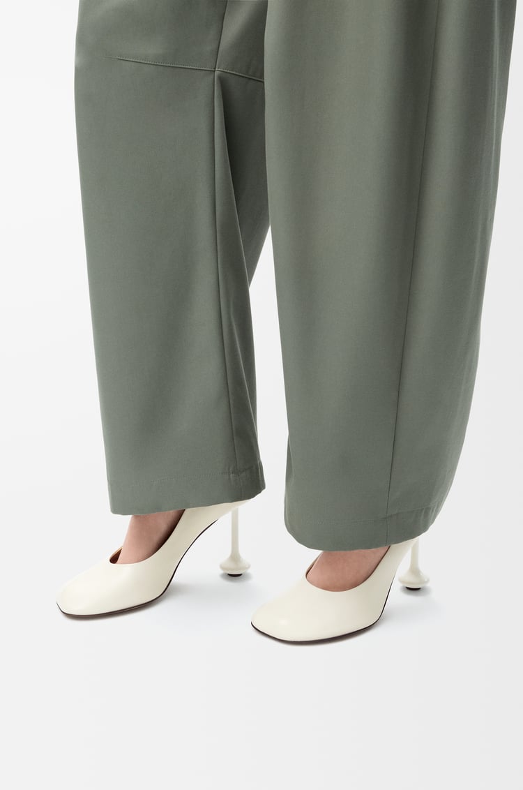 LOEWE Zapato de salón Toy en piel de cabra Blanco