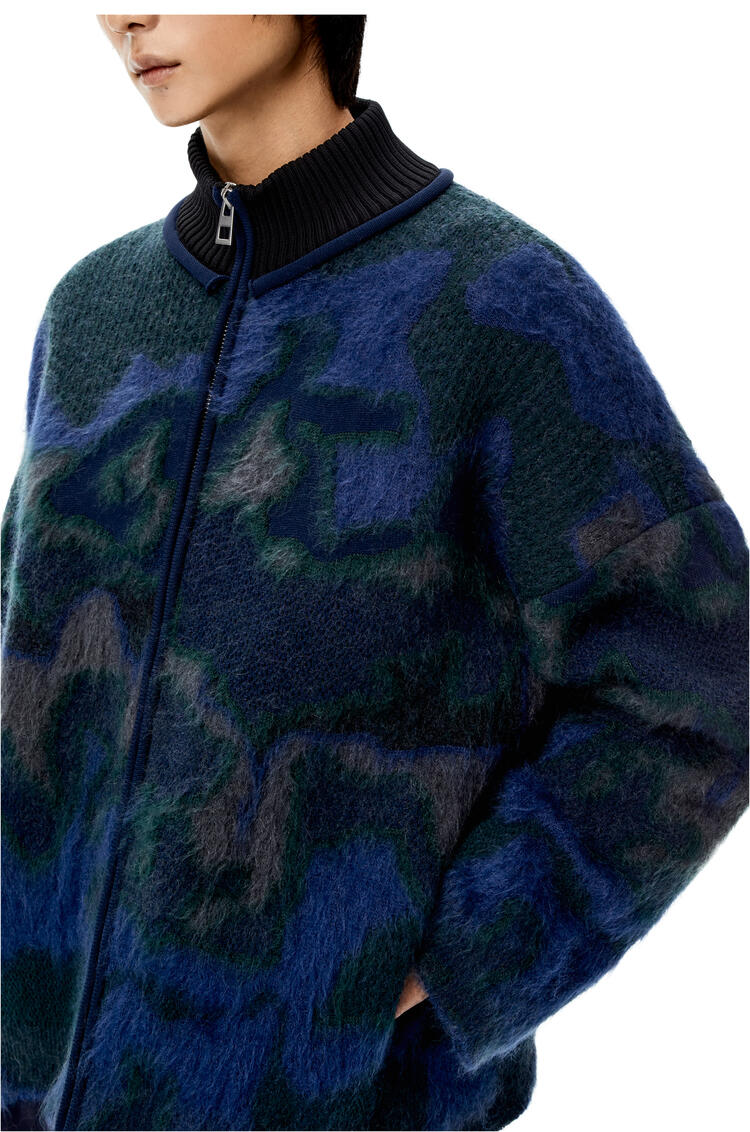 LOEWE Rebeca de camuflaje multicolor en mohair Negro/Azul Marino/Verde pdp_rd
