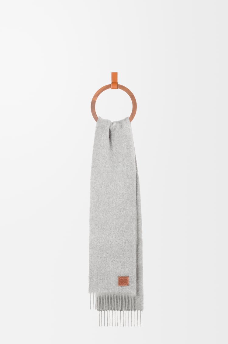 LOEWE スカーフ（モヘア＆ウール）​ ライトグレー