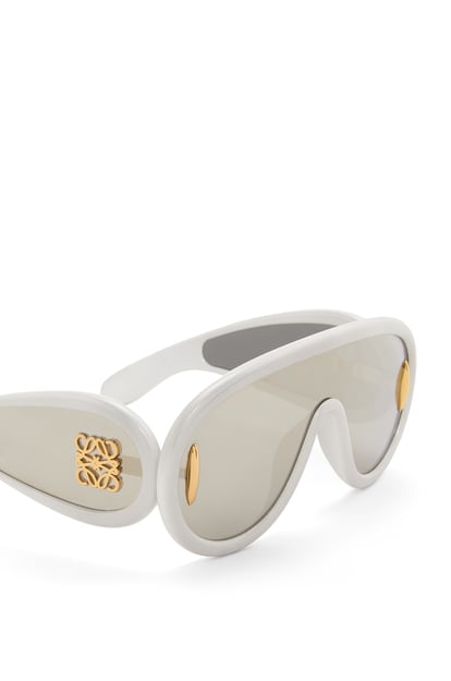 LOEWE Wave Masken-Sonnenbrille aus Nylon  Holografisch Weiß plp_rd
