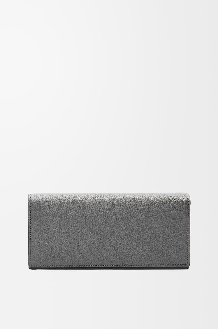 LOEWE Cartera horizontal larga en suave piel de ternera graneada Antracita