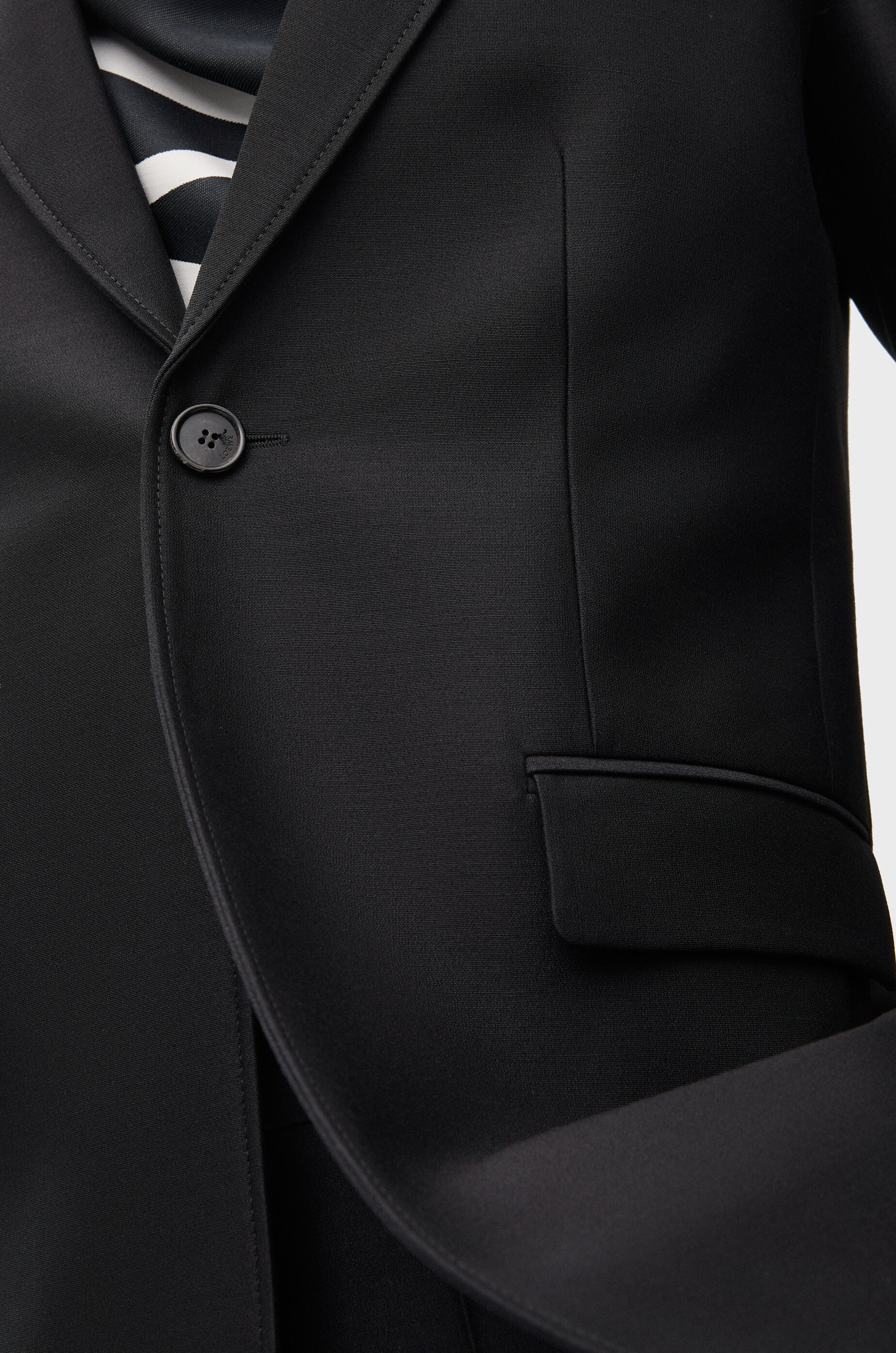【LOEWE】WOOL AND SILK JACKET●H526Y03WC21100 Jacket in wool and silk Black - LOEWE