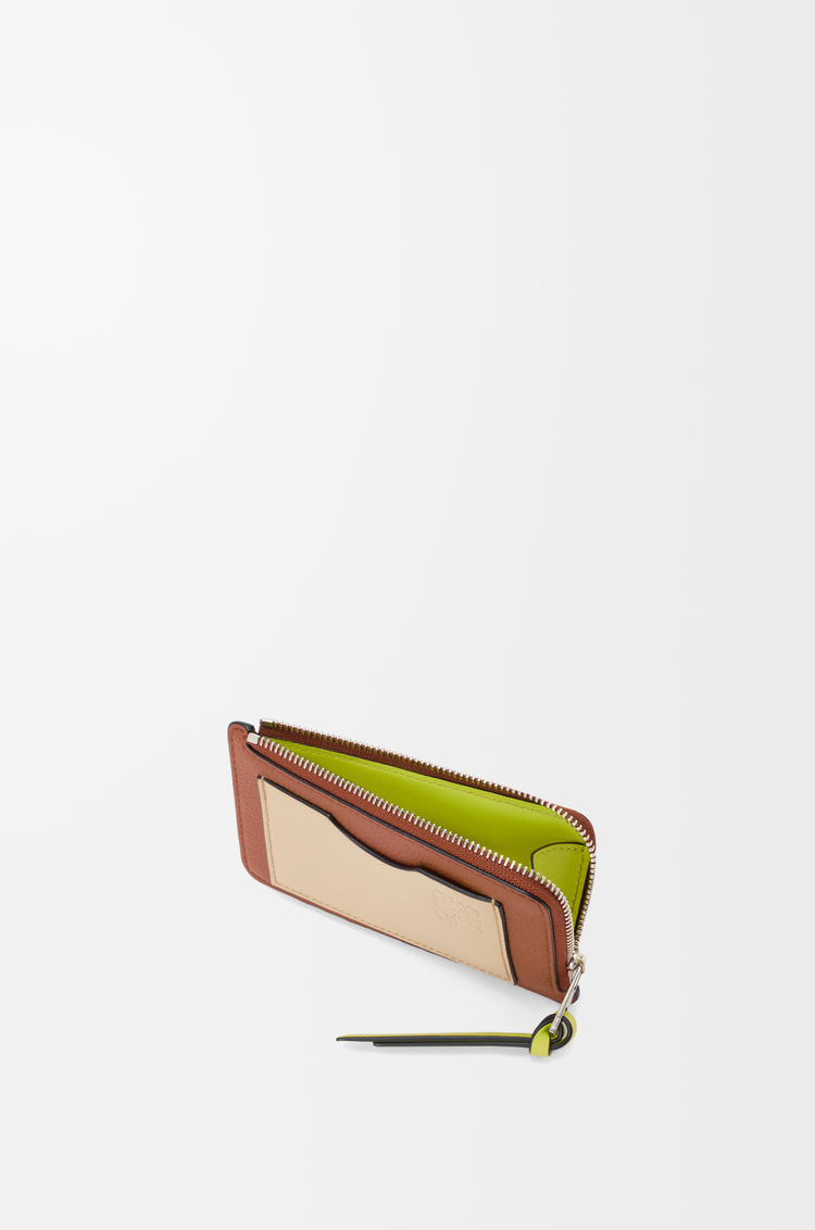 LOEWE Coin cardholder in soft grained calfskin Squirrel/Beige