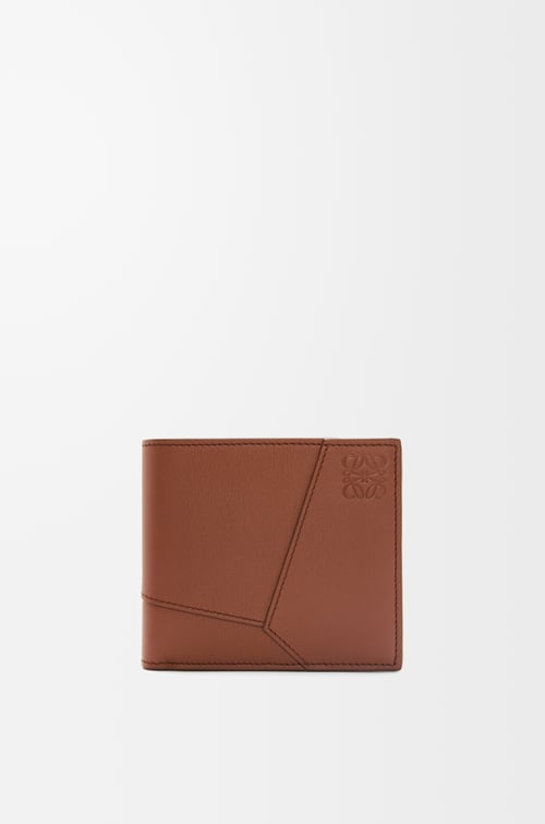LOEWE Cartera Puzzle con dos pliegues en piel de ternera Brownie plp_rd