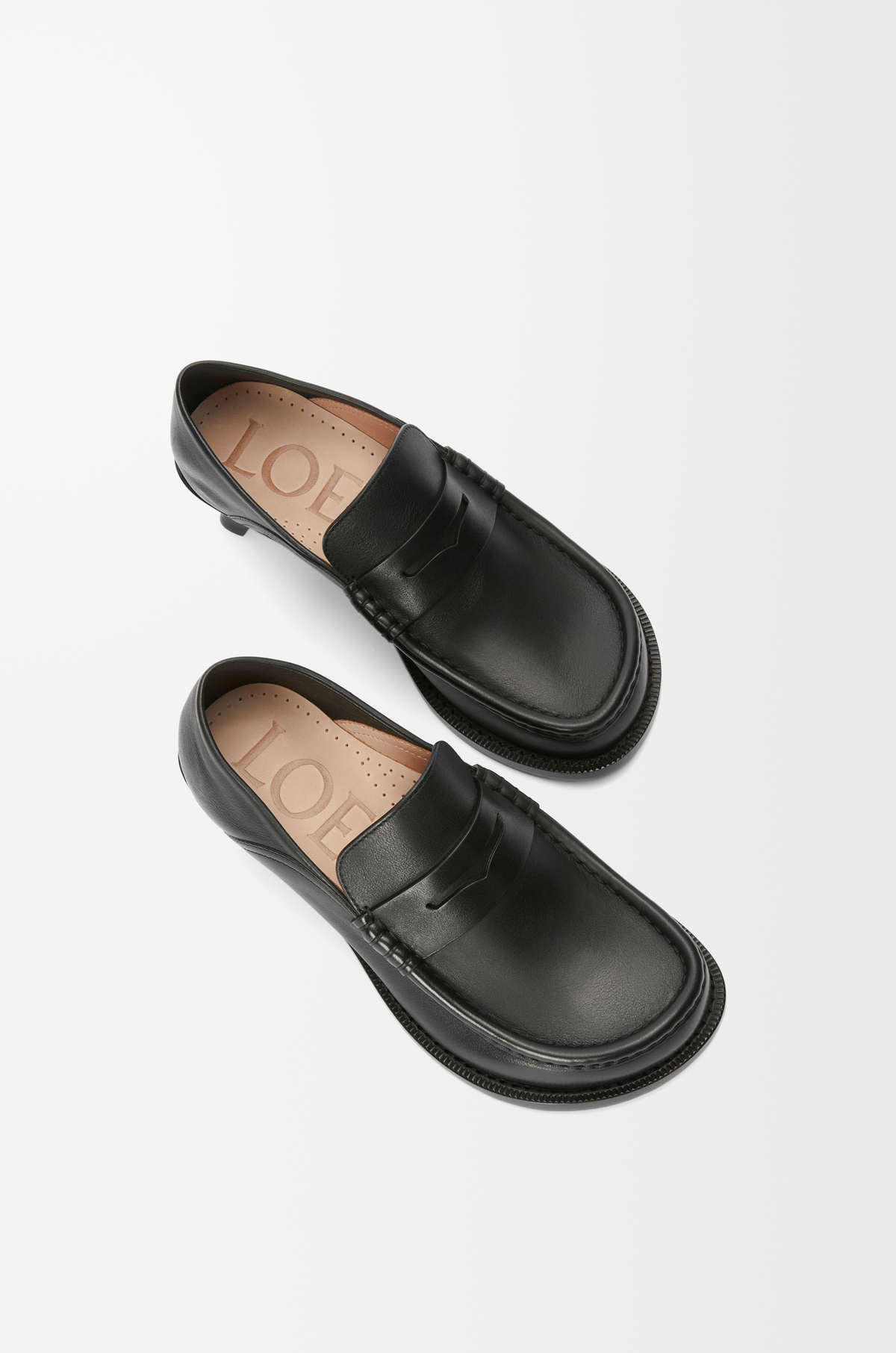 Campo Loafer In Soft Calfskin Black LOEWE campo-loafer-in-soft-calfskin-black-loewe