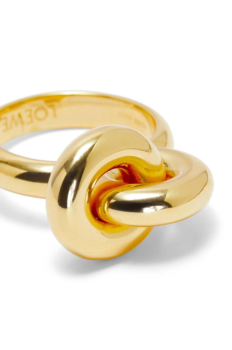 LOEWE Donut link ring in sterling silver Gold