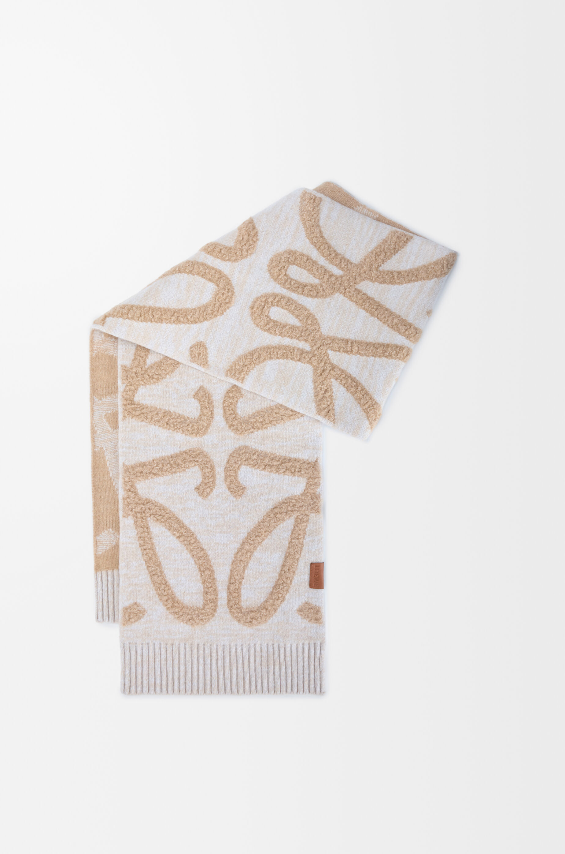 スカーフ（ウール&カシミヤ） ブラウン - LOEWE