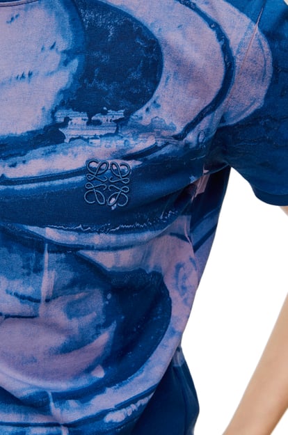 LOEWE Camiseta de corte ajustado en algodón Morado/Multicolor plp_rd