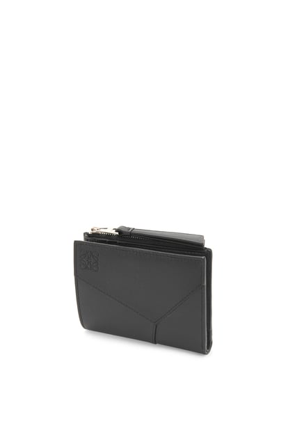 LOEWE Puzzle slim compact wallet in classic calfskin Black plp_rd