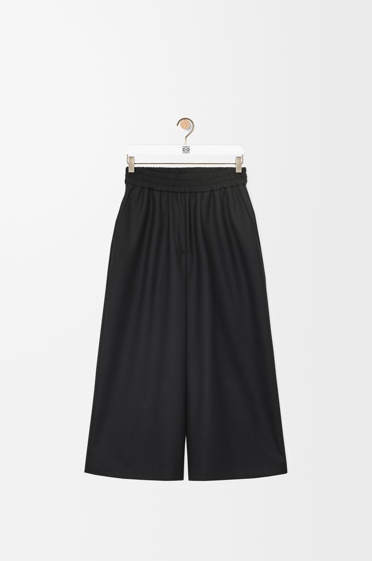 LOEWE クロップド トラウザーズ（ウール） ブラック