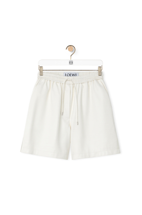 LOEWE Shorts in nappa lambskin White