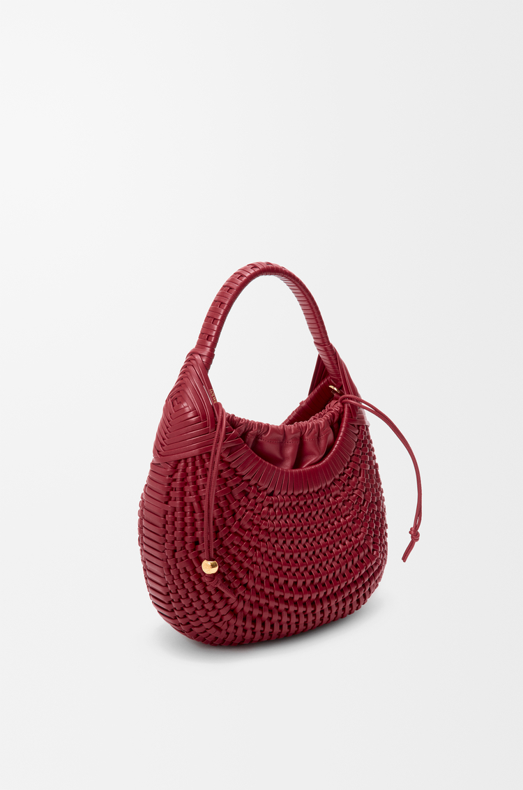 LOEWE Diamond Hobo bag in calfskin Cherry