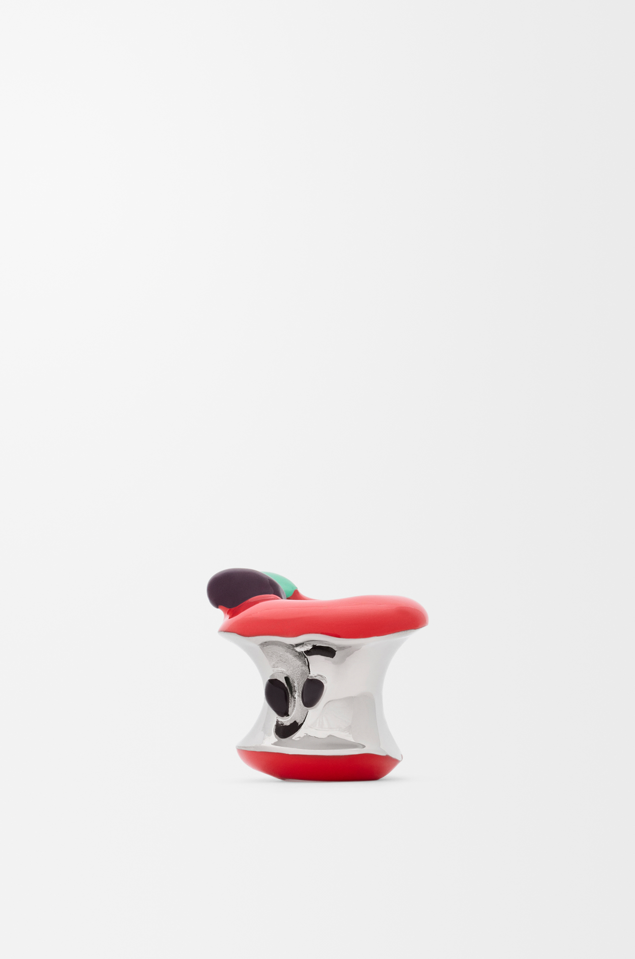 LOEWE Apple dice Silver/Red