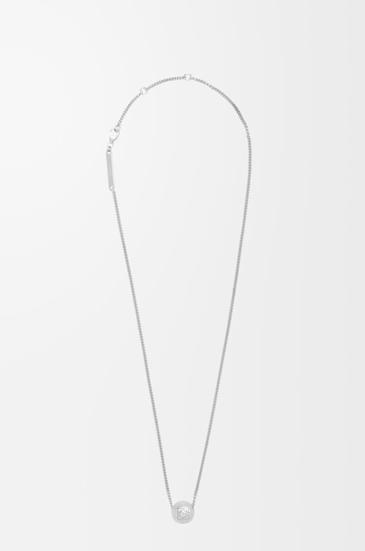 LOEWE 純銀 Pebble 項鍊 銀色