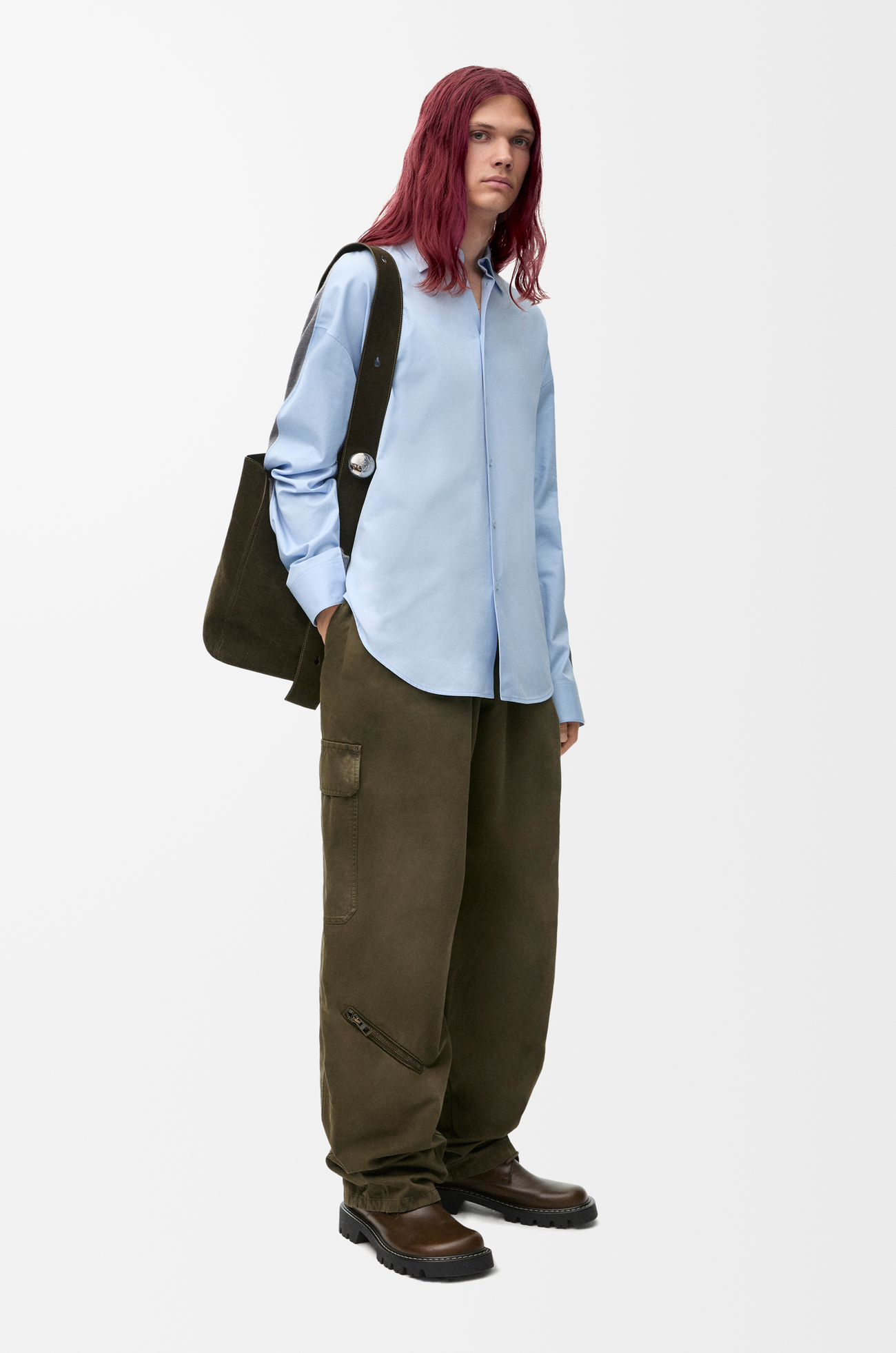 LOEWE バルーン カーゴ トラウザーズ（コットン） カーキグリーン