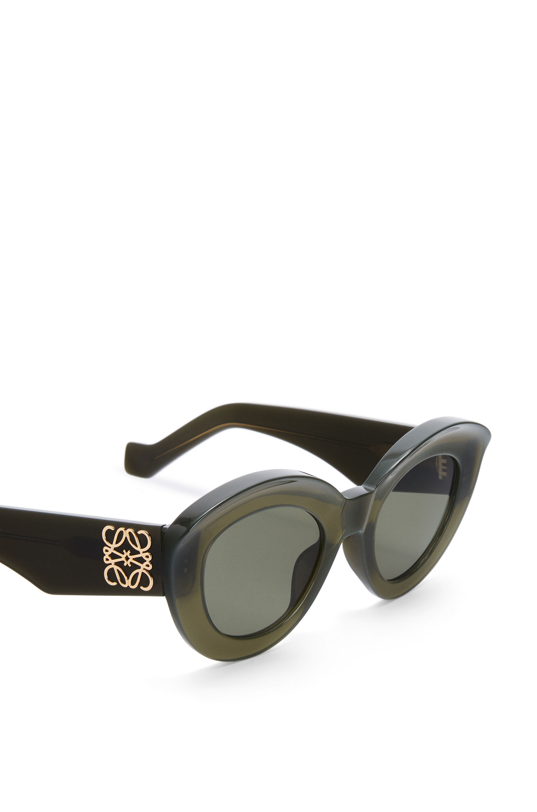 Gafas de sol Butterfly en acetato con Anagrama Khaki Matizado LOEWE