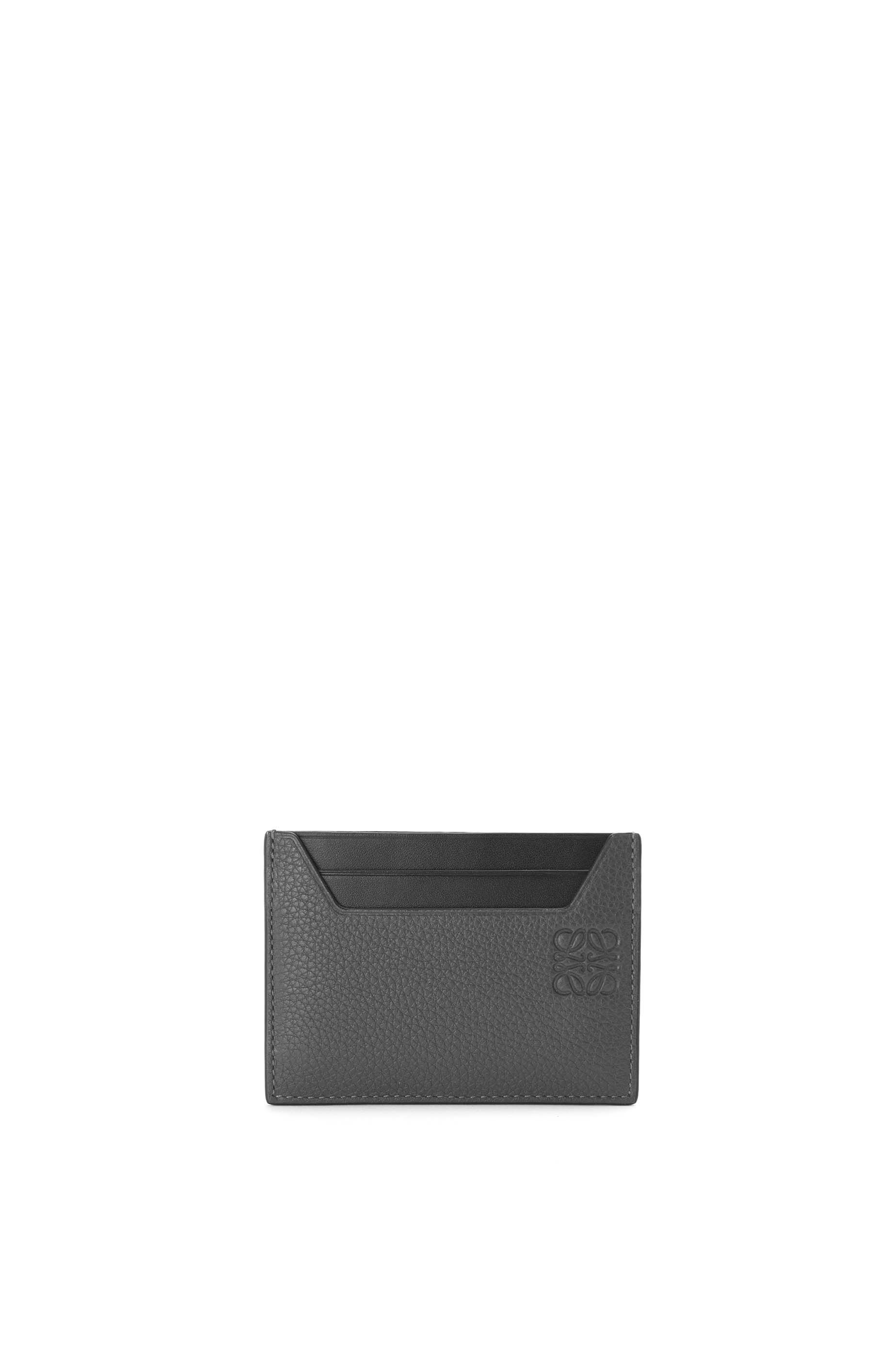 Save 3% Mens Wallets and cardholders Loewe Wallets and cardholders Loewe Leather Bifold Coin Wallet In Soft Grained Calfskin in Grey for Men 