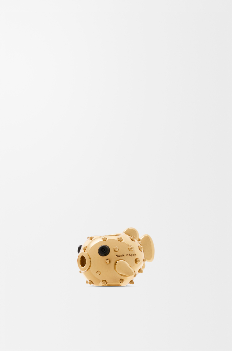 LOEWE 金属河豚骰子 金色