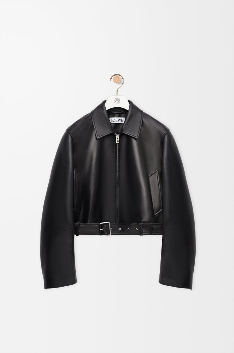 LOEWE Biker jacket in nappa lambskin Black