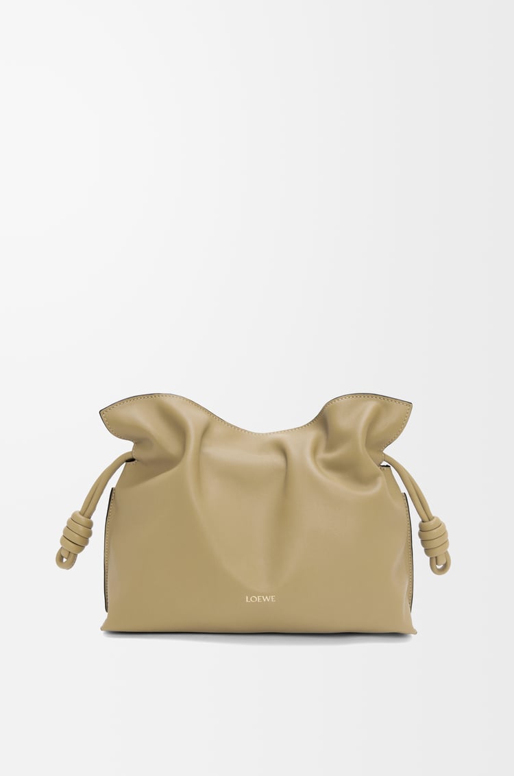 LOEWE Medium Flamenco clutch in nappa calfskin Clay Green