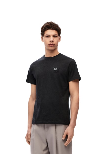 LOEWE Regular fit T-shirt in cotton Anthracite plp_rd