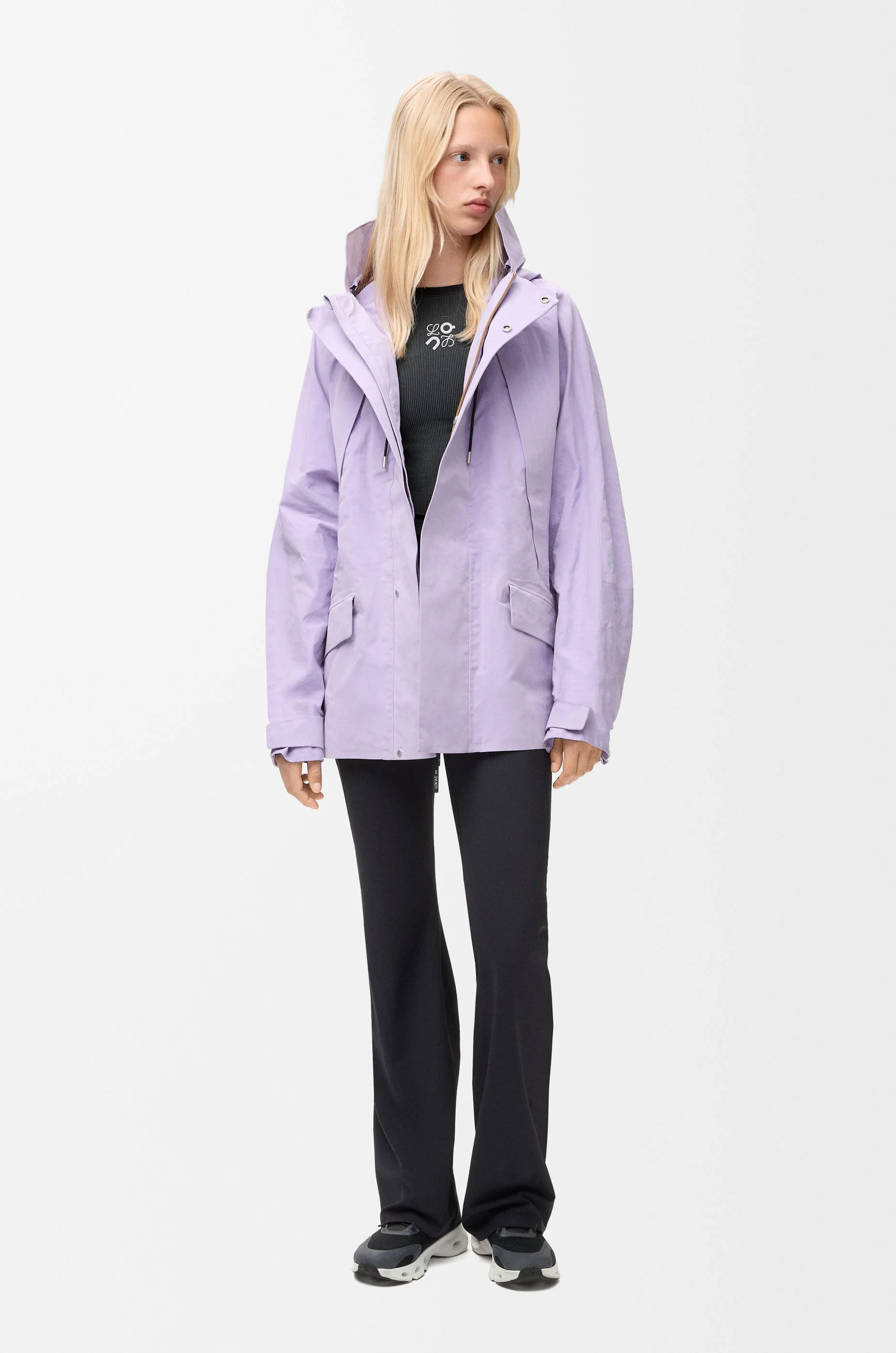 ロングスリーブ トップス（テクニカルジャージー） ブラック - LOEWE