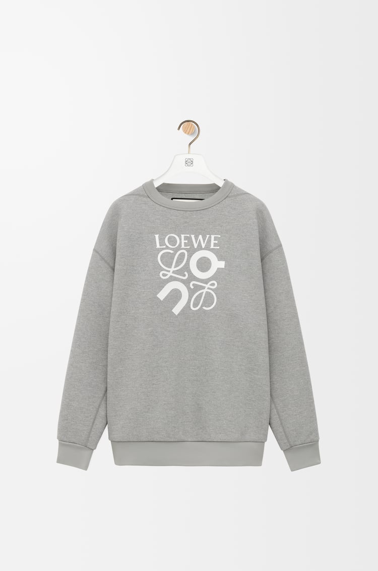 LOEWE Sweatshirt in technical jersey Grey Melange