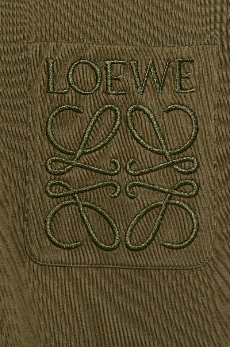 LOEWE Relaxed fit T-shirt in cotton Khaki Green