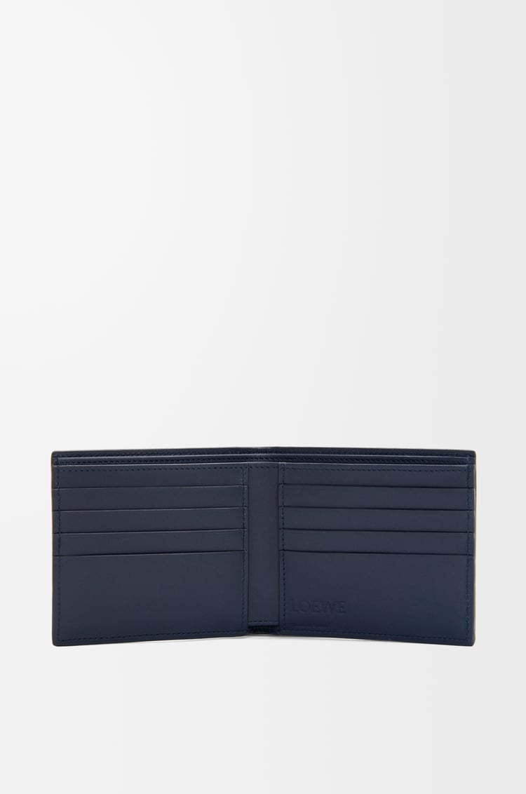 LOEWE Bifold wallet in soft grained calfskin Deep Navy