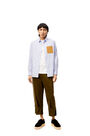 LOEWE Anagram stripe shirt in cotton White/Blue pdp_rd