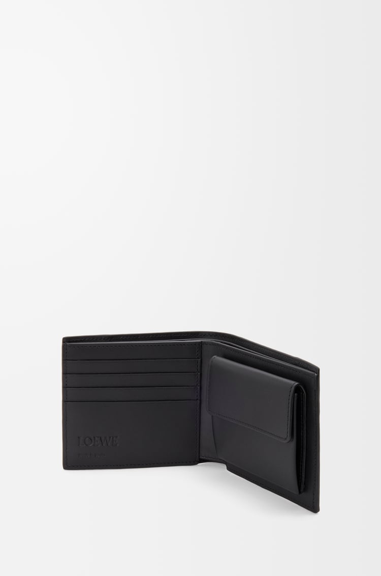 LOEWE Cartera Puzzle con dos pliegues y monedero en piel de ternera Tinte Índigo/Corda