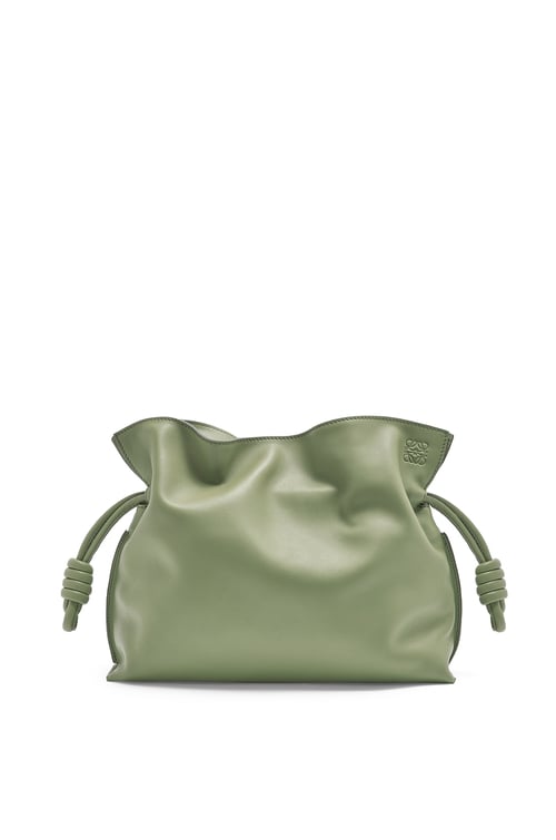 LOEWE Medium Flamenco clutch in nappa calfskin Rosemary