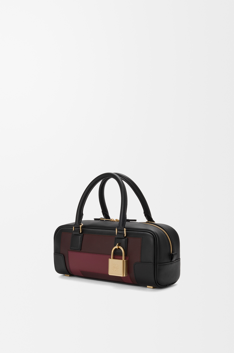LOEWE 纳帕牛皮革 Amazona Cropped 23 手袋 Black/Burgundy