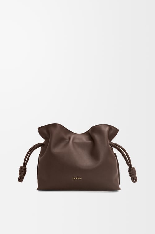 LOEWE フラメンコクラッチ ミニ（ナパカーフ） チョコレート