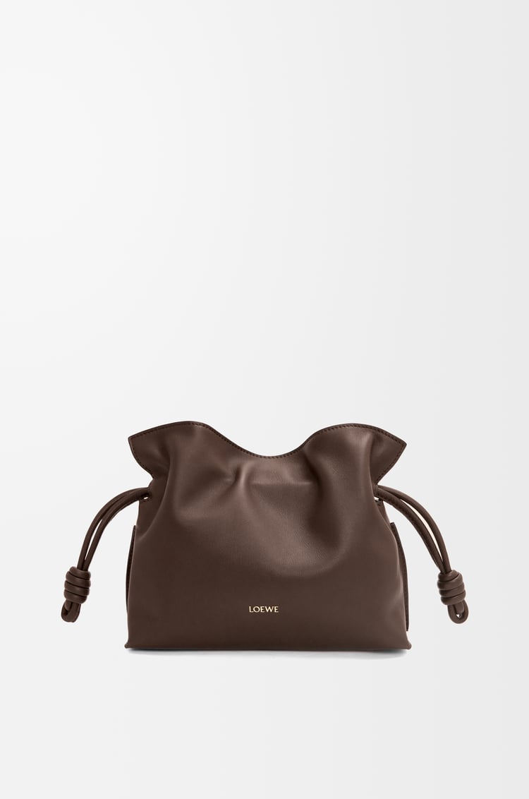 LOEWE フラメンコクラッチ ミニ（ナパカーフ） チョコレート