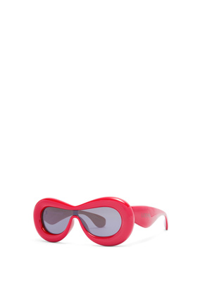 LOEWE 醋酸纤维充气面具太阳镜 红色