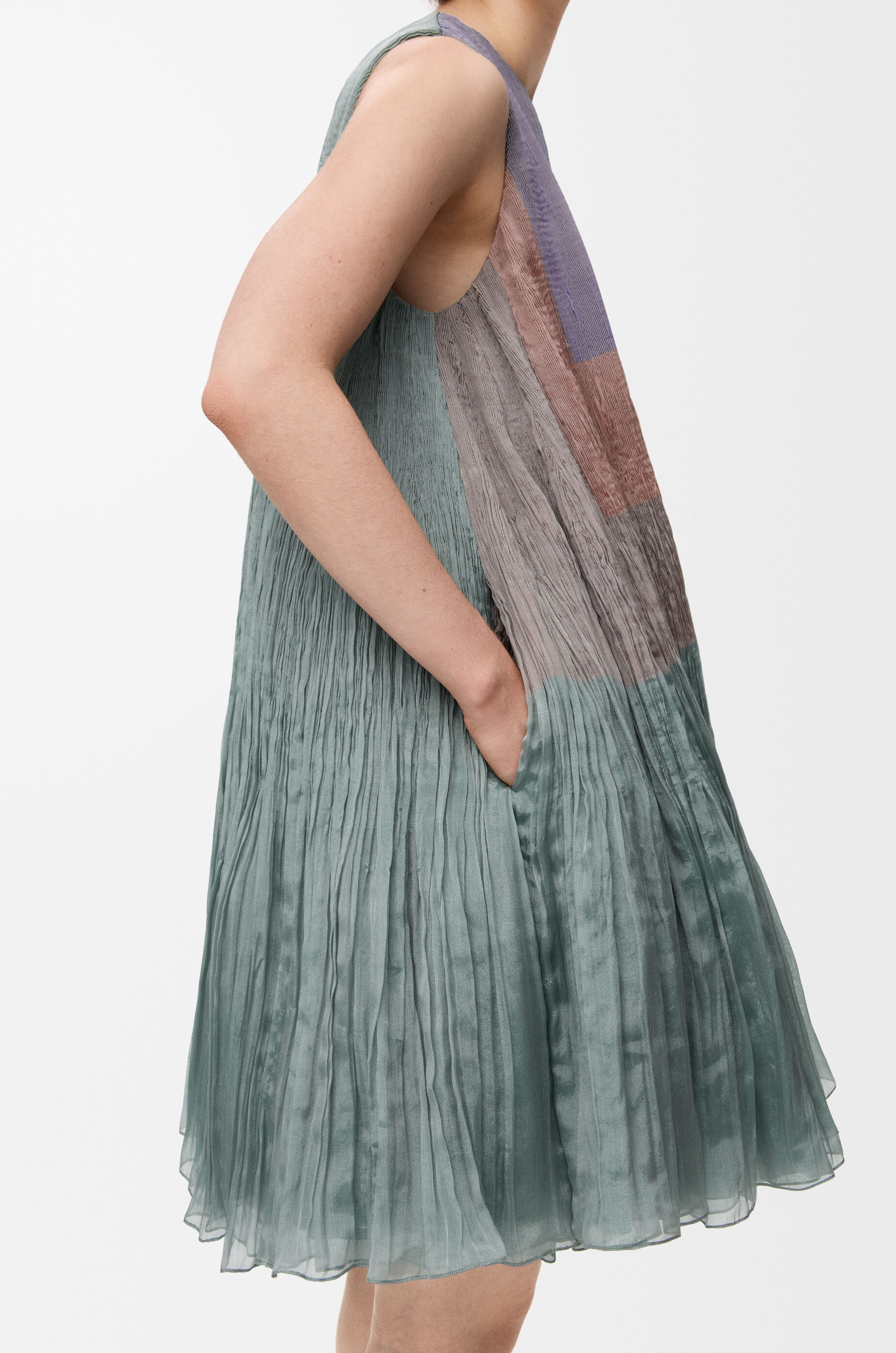 ドレス（シルクブレンド） グリーン - LOEWE