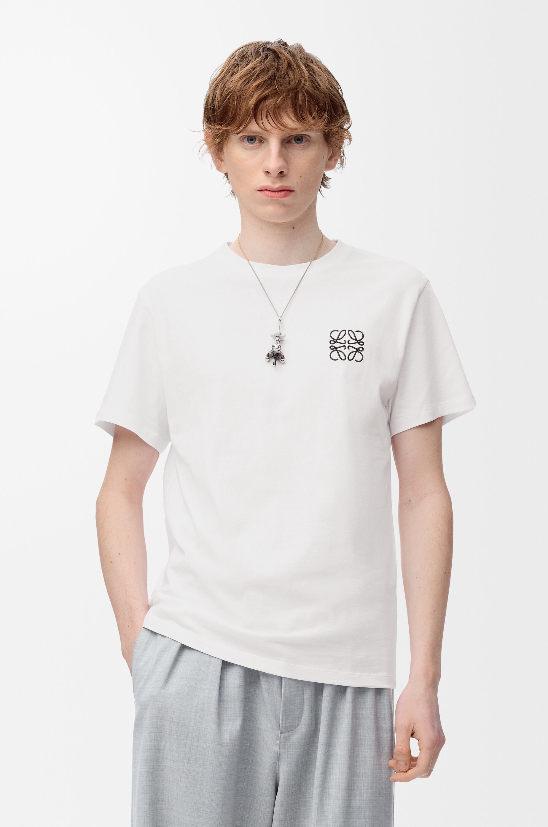 レギュラーフィット Tシャツ（コットン） ホワイト - LOEWE