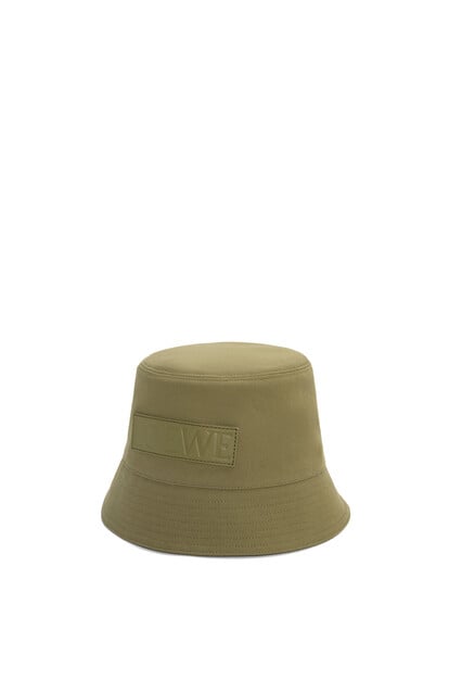 LOEWE Sombrero de pescador en lona Verde Militar plp_rd