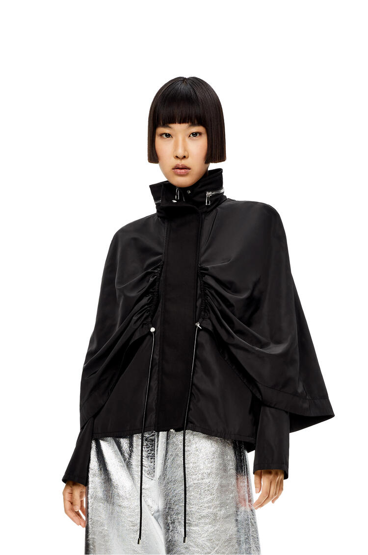 LOEWE Cape jacket in cotton and nylon Black pdp_rd