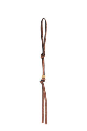 LOEWE Small Anagram strap in calfskin and brass Tan/Gold plp_rd