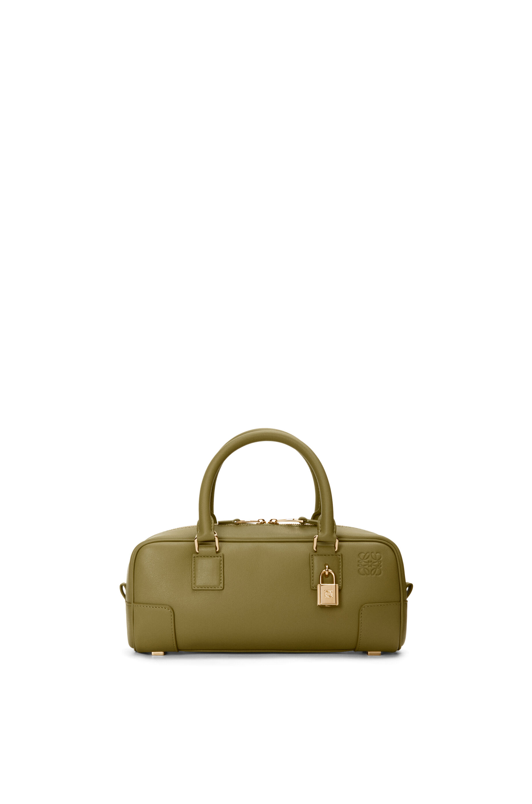アマソナ23 クロップド バッグ（ナパカーフ） オリーブ - LOEWE