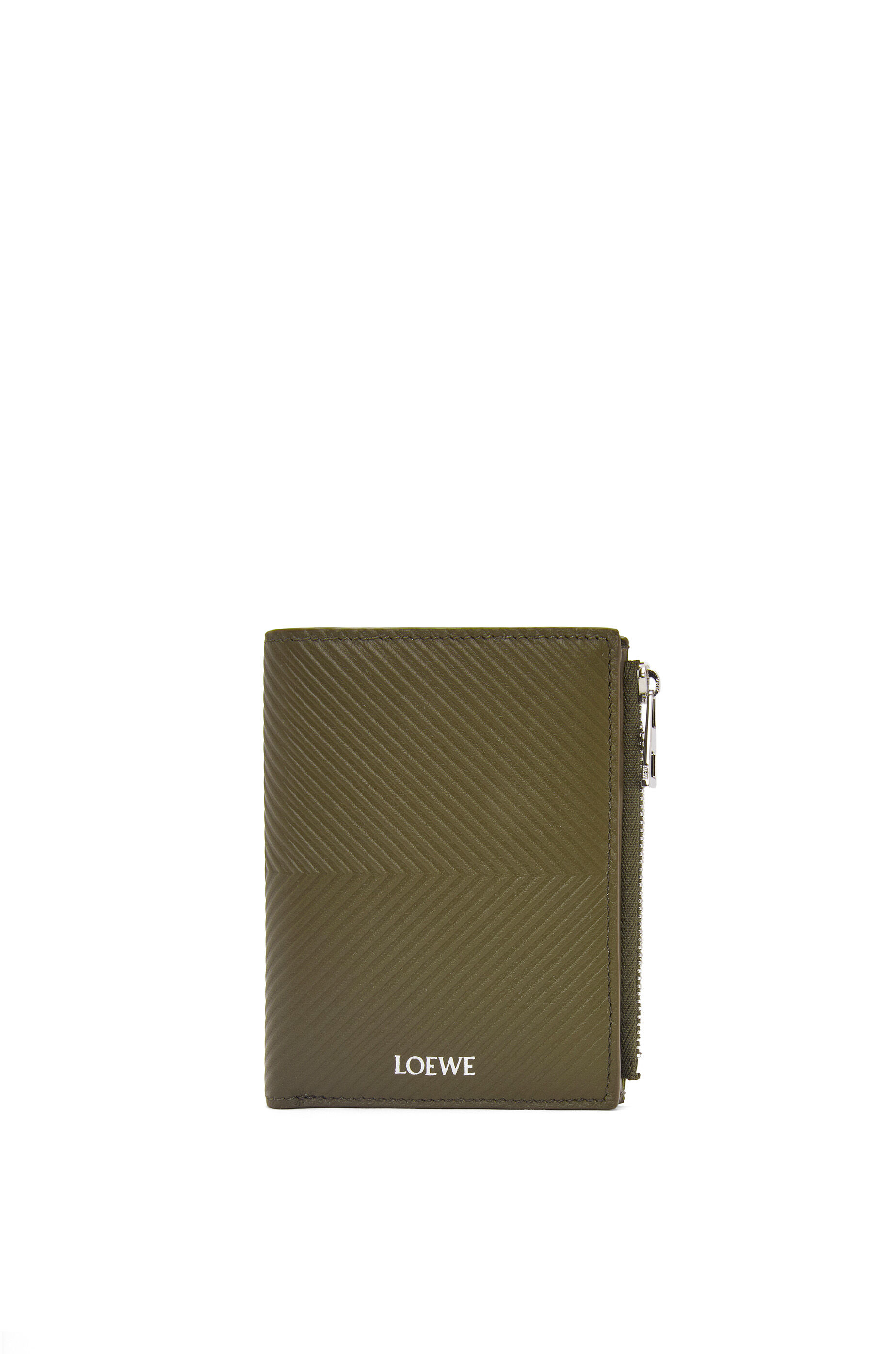 スリム コンパクト ウォレット（テクスチャードクラシックカーフ） ブラック - LOEWE