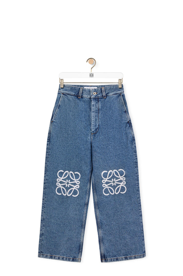 LOEWE Anagram baggy jeans in denim Jeans Blue pdp_rd