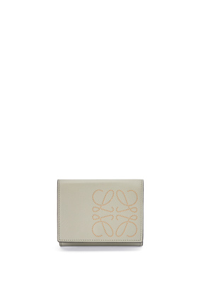 LOEWE Brand trifold 6 cardholder in calfskin Light Green/Dark Gold plp_rd