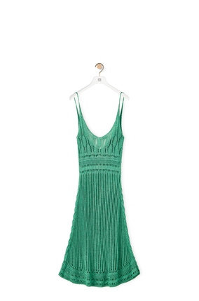 LOEWE Strappy dress in viscose Water Green