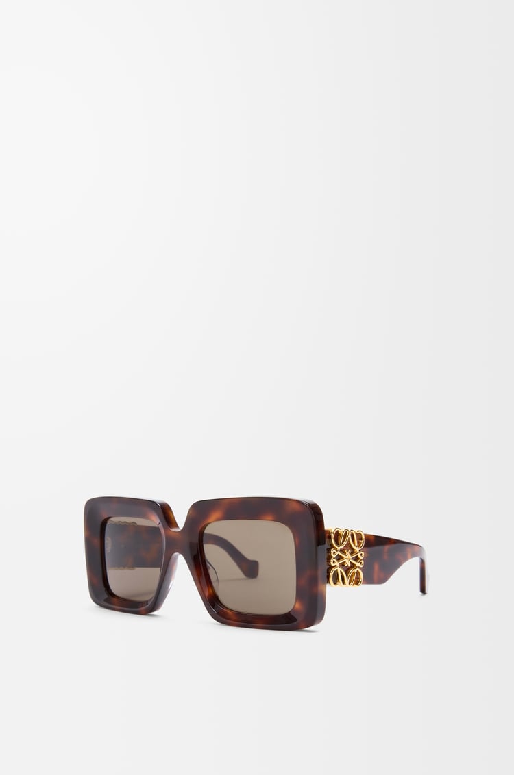 LOEWE 斜面方形 Maxi Anagram 太陽眼鏡 哈瓦那棕