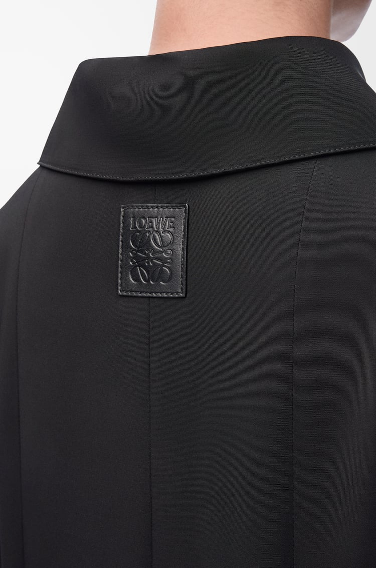 LOEWE Trapeze dress in stretch viscose Black