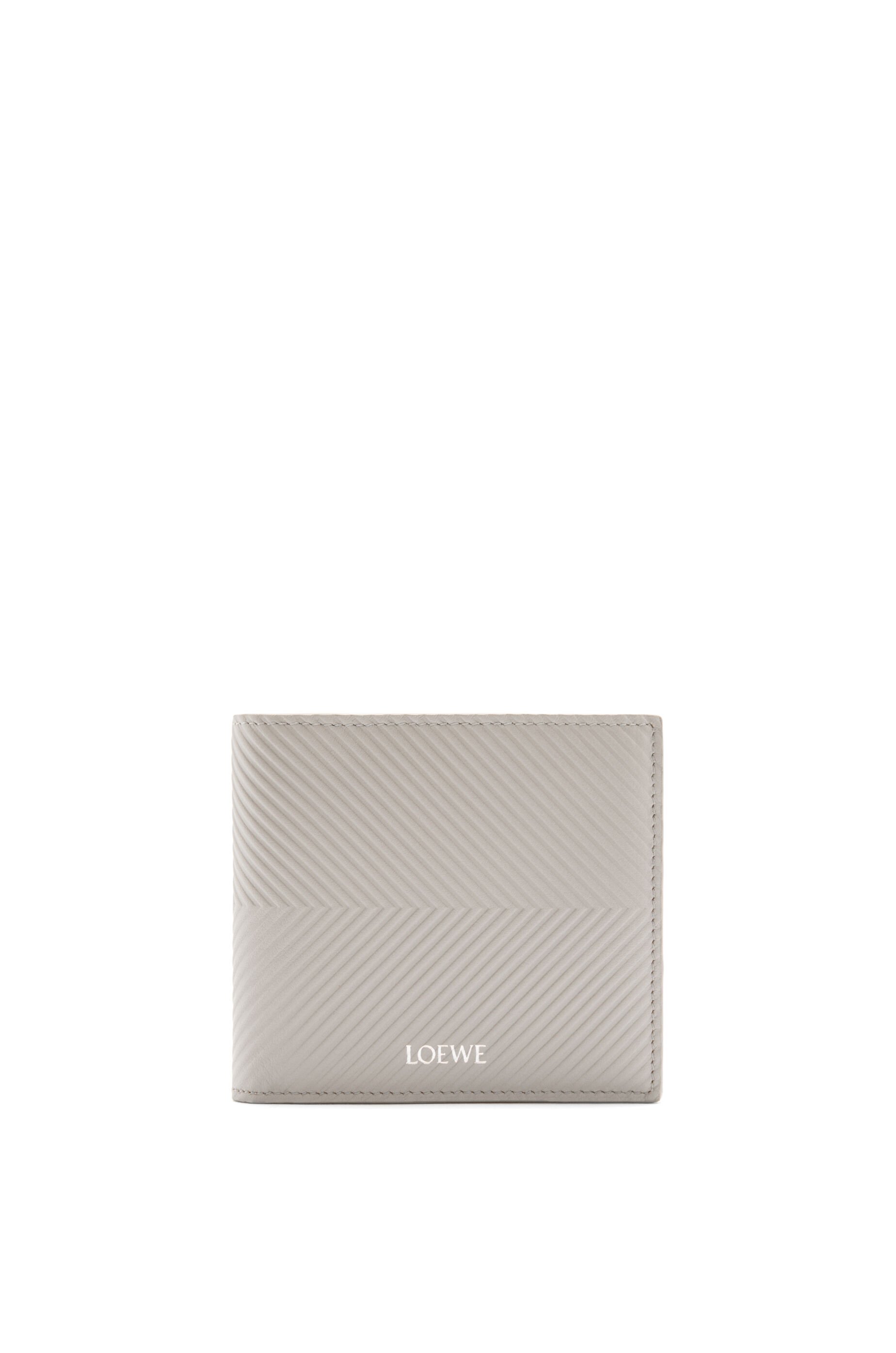 バイフォールド コインウォレット（テクスチャードクラシックカーフ） シェルグレー - LOEWE