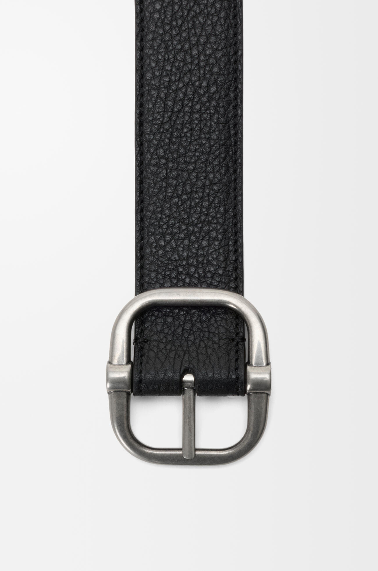 LOEWE Reversible Loop belt in supple grained calfskin Black/Dark Grey/Vint Pall